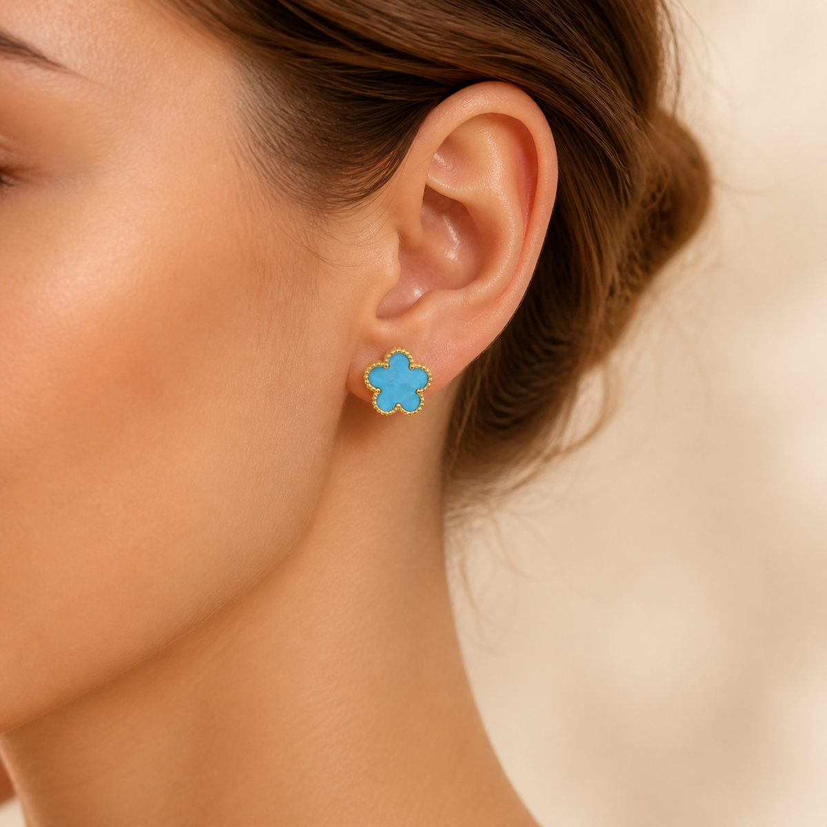 Boucles d'oreilles Lymia Turquoise
